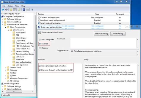 smart card configuration for testing citrix environments|Configure smart card authentication .